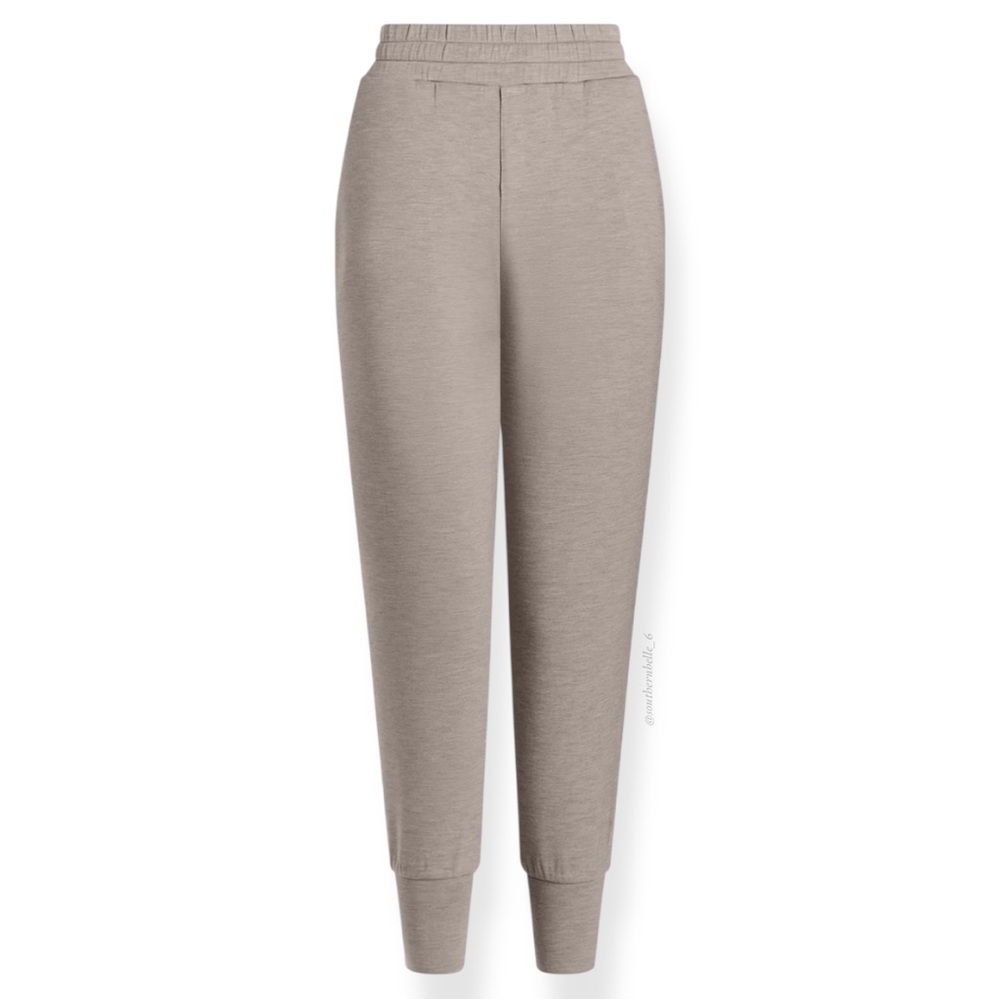 Varley The Slim Cuff Pant 25" in Taupe Marl